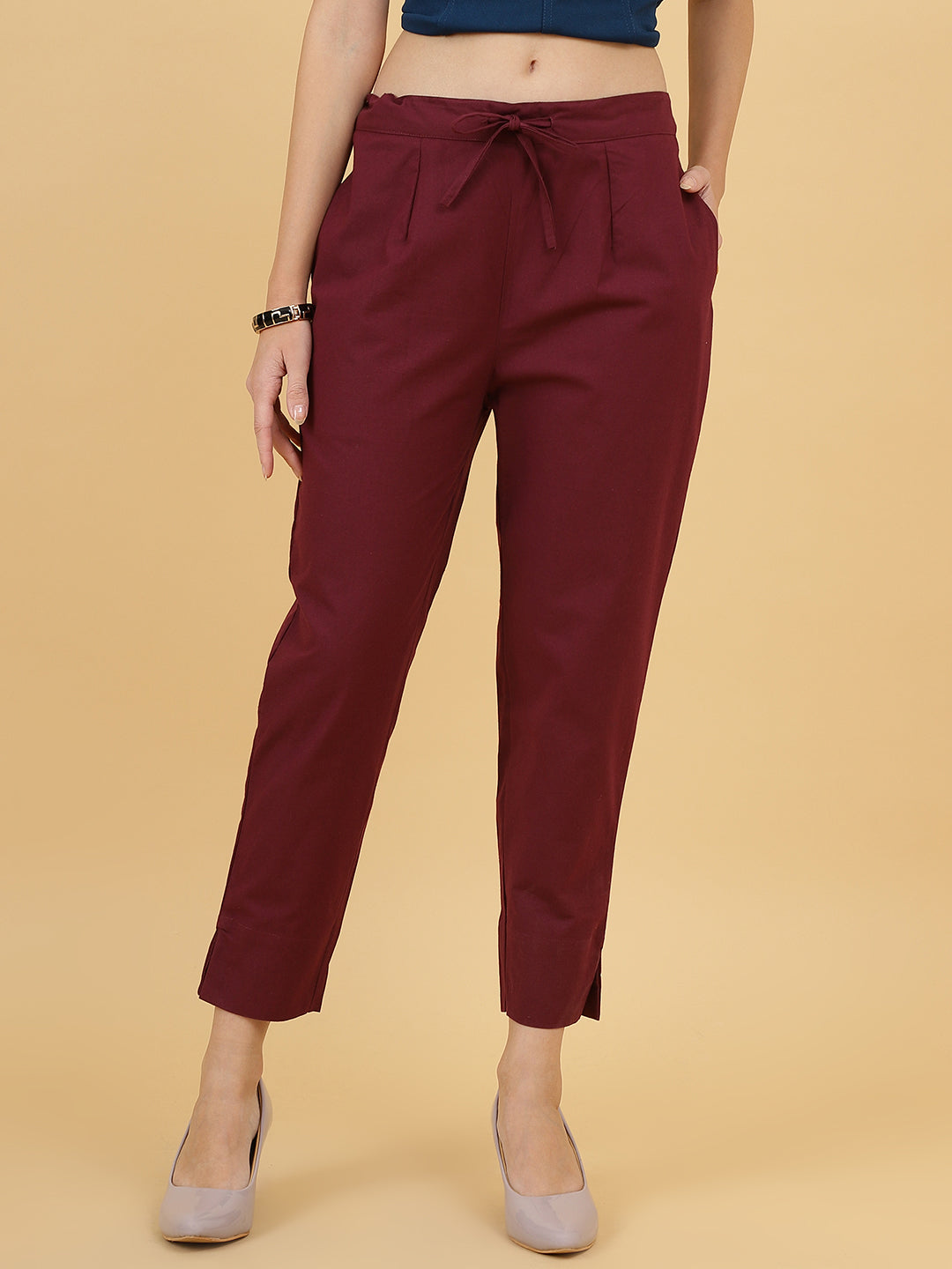 Women's Comfy Cotton Pants -wooltree