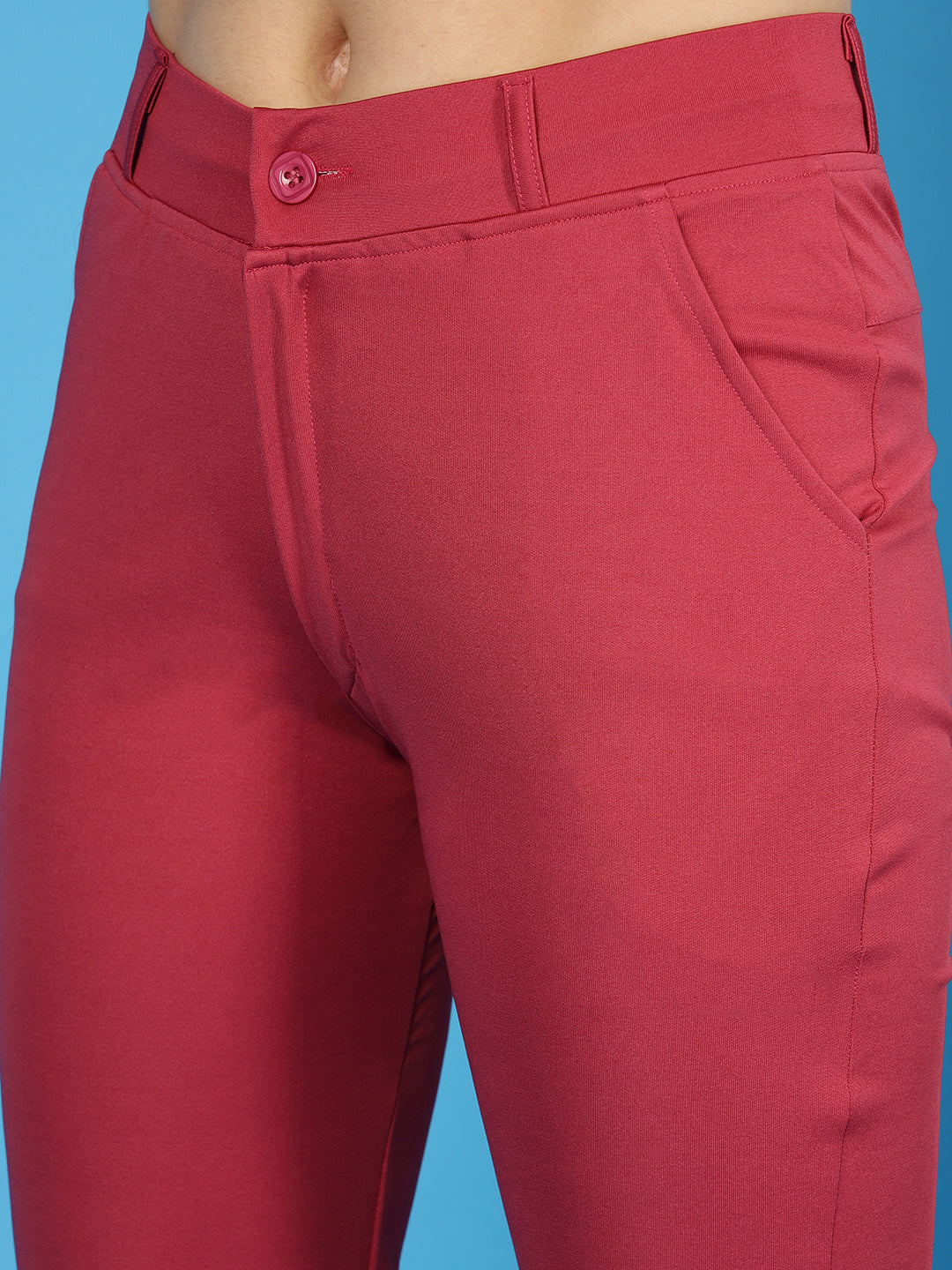 Red Pants For Women-Wooltree