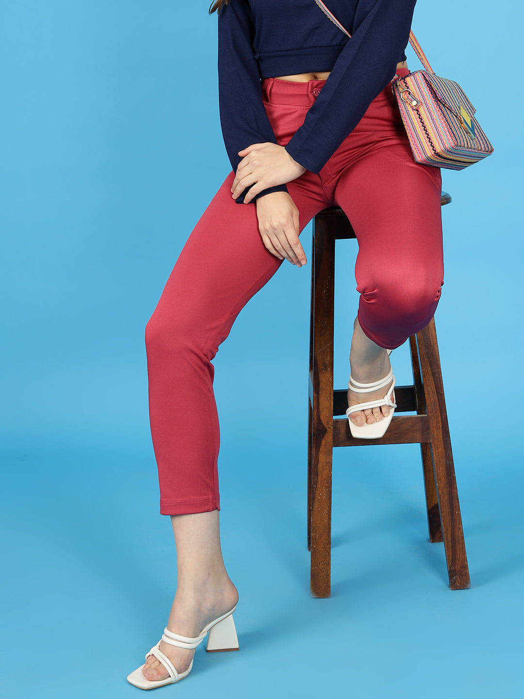 Red Pants For Women-Wooltree